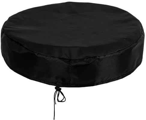 LUOZZY 70 Gallon Drum Cover Oxford Cloth Adjustable Drawstring Lid Protection for Plastic Buckets Outdoor Storage - 70x10cm