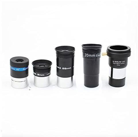 Teleskop Astronomisches Teleskop-Zubehörset mit 4 mm 9 mm 26 mm 20 mm Okular-Set 2X Objektiv