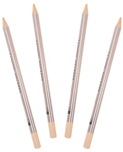 VICASKY 4 Stück Teiliges Concealer Stift Wasserfeste Abdeckstifte für Augenringe Pickel und Flecken Natürlicher Make Up Tool Langlebiges Holzmaterial Vielseitig Einsetzbar