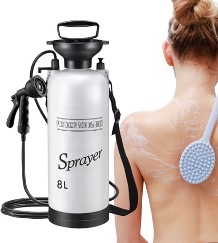 Generisch Camping Shower Pump - Portable Camping Shower Water Pump, Camping Accessories Shower Set for Travel Bathroom Car Plant Watering