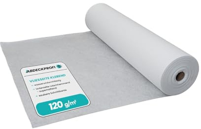 Abdeckvlies selbstklebend – 120 g/m² Palettenabnahme - 1m x 25 Palettenabnahme 40 Rollen (1000m²), Renovierungsvlies, Malervlies, Abdeckvlies selbsthaftend, Treppenvlies