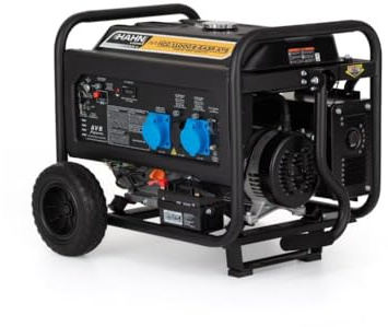 Hahn & Sohn Générateur à essence HGG11000E-EA3R ATS - 8kW/8,5kW - Générateur de courant de secours avec démarrage électrique & ATS, 97 db - Générateur de courant 230V, onduleur - Groupe électrogène