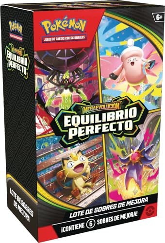 Pokémon: Lote de Sobres de Mejora de Megaevolución-Equilibrio JCC Pokémon (6 Sobres de Mejora)