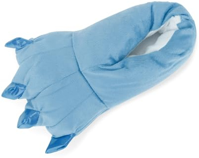 OCHENTA Slippers Unisex Animal Fantasy Plush Slippers Paw Cosplay Blue L(Adult 39-44)