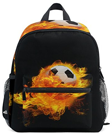 Montoj Sac de Voyage Unisexe Motif Football sur feu