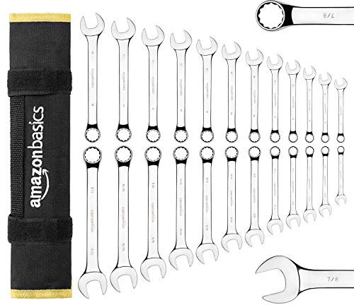 Amazon Basics Combination Wrench Set - 24-Piece