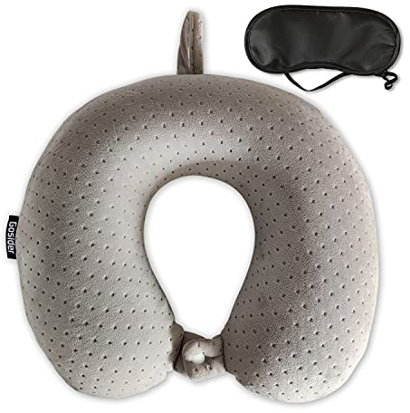 Reisekissen aus Memory Foam bequemes Reise-Nackenkissen in U-Form, unterstützt Nacken und Kopf zur Linderung von Müdigkeit, tragbares Nackenkissen, geeignet für Flugzeuge, Züge, selbstfahrende Autos | Nackenkissen Flugzeug, bequem, stützt Nacken und Kopf, um Müdigkeit zu lindern, für Schlafen, Reisen, Fahren, Büroruhe