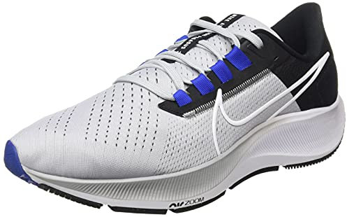 NIKE Men's Air Zoom Pegasus 38 Running Shoe, Black White Anthracite Volt, 10 UK