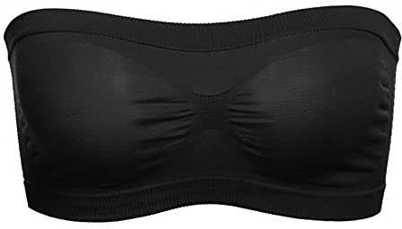 PJRYC Reggiseno Senza Spalline Crop Top Donna Donna Sexy Bralette Reggiseno Bandeau Boob Biancheria Intima (Color : Black, Dimensione : One Size)