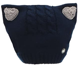 Sterntaler Baby Jungen Strickmütze Baby Strickmütze Mütze - Baby Strickmütze, Mütze Baby - aus Merino Wolle mit Zopfmuster - marine, 51