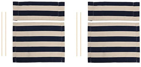 per Copertura di tela di ricambio per sedia da regista casual kit di copertura per sedia con bastone di legno facile da pulire per la casa direttore sedia