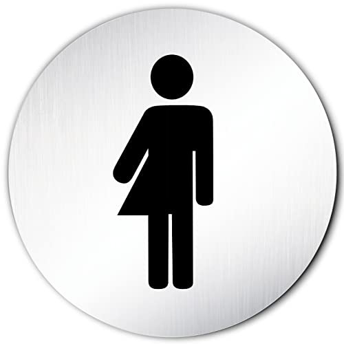 Türschilder24 XXL Toilettenschild Trans Gender 3 • Ø 100mm • Aluminium (eloxiert) • Türschild Hinweisschild