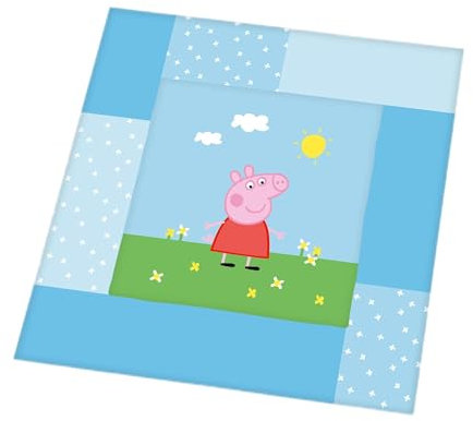Herding Krabbeldecke Peppa Pig, Polyester, Mehrfarbig, 115 x 115 cm