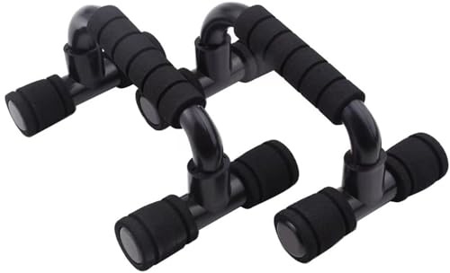 Lizbin Barra de empuje para entrenamiento de fuerza, tabla de soporte de empuje con estructura resistente antideslizante, barras de empuje para hombres y mujeres, soportes de flexión, mango de