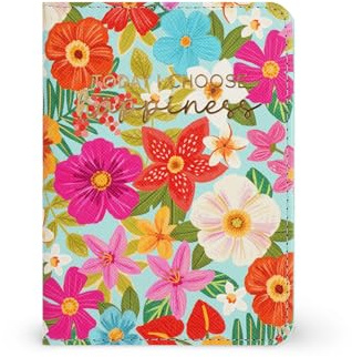 Legami - Soporte para Pasaporte con Flores, Soporte para Billetera de Viaje, Funda para Pasaporte, 1 Bolsillo para Pasaporte, 4 Bolsillos para Tarjetas, protección RFID, 10,5 x 14 x 1 cm, Tema