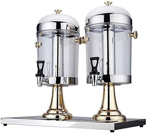 Drinks Dispenser Beer Dispenser, Beer Keg Beverage Dispenser Stainless Steel Juice Machine Beverage Vending Double Bowl Fountain Dispenser Juicer Juice Ding