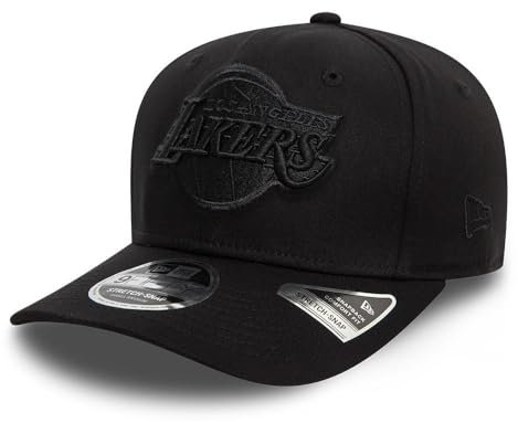 New Era Los Angeles Lakers NBA Tonal Schwarz Verstellbare 9Fifty Stretch Snapback Cap - M - L