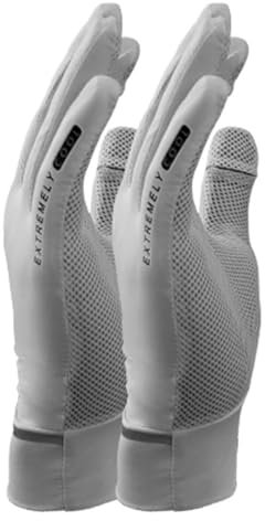 Fukamou UV-Schutzhandschuhe - Fingerlose Handschuhe UV-Schutz, Reithandschuhe, Atmungsaktives Mesh, Zwei-Finger-Touchscreen, Keine Notwendigkeit, Die Handschuhe Für Rennrad, Golf Auszuziehen