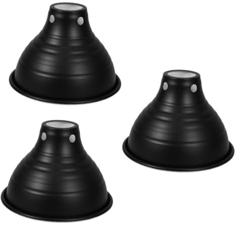 WHAMVOX 3 Stück Lampenschirm Für Reptilienboxen Ersatz Für Reptilien-wärmelampe Lampenschirm Aus Eisen Isolierung Für Haustierkäfig