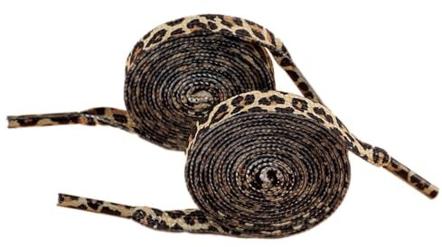 2 paia di lacci piatti con motivo leopardato, lacci di ricambio resistenti per scarpe sportive, scarpe da corsa, scarpe da ginnastica e scarpe casual, marrone, 80 cm, beige., 100
