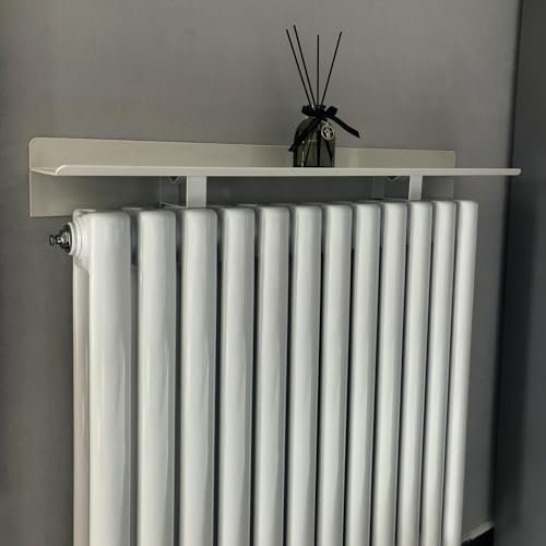 Heizkörperregal Heizkörperregal ohne Bohren mit Halterungen, 40 60 120 140 180 cm Regal für Überziehen von Heizkörpern, schlanke Heizkörperabdeckungen für den Hauseingang, die Halle(80cmx15cm/31.5inx5