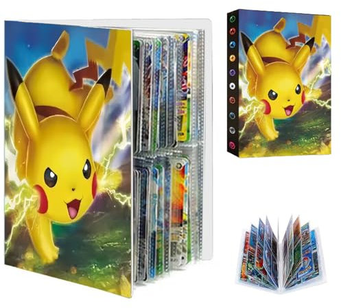 Classeur Carte, Album de Cartes 4 Poche, Porte Carte à Collectionner, Livre Rangement Carte Carnet, 30 Pages Capacité de 240 Carte