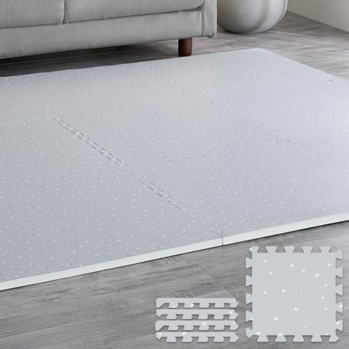 Iris Ohyama PJMRV-39 Printed Joint Mat, Easy to Clean, Soundproofing, Anti-Slip, Side Parts, Zero Gap, 9 Sheets 11.8 inches (30 cm)