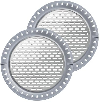2pcs Shower Drain Hair Catcher, Drain Protector Flat Stainless Steel Mesh & Silicone Rim Plughole Cover Strainer Filter for Bath Shower Sink Bathroom Kitchen Floor Tub Prevent Drain Clog