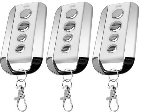 Pack de 3 Télécommandes Portail Et Porte Compatible avec Avidsen 104257, Télécommande Portail et Porte de Garage 654100/654250/614701, 433 MHz