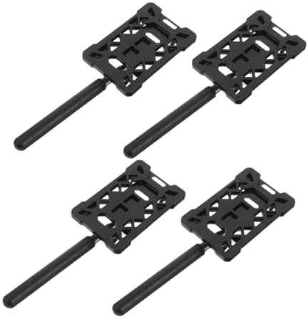TOYANDONA 4pcs Telescopic Parking Rod Card Holder for Contactless Toll Payment Plastic Parking Ticket Clamp with Clip Easy Installation for Cars and Trucks