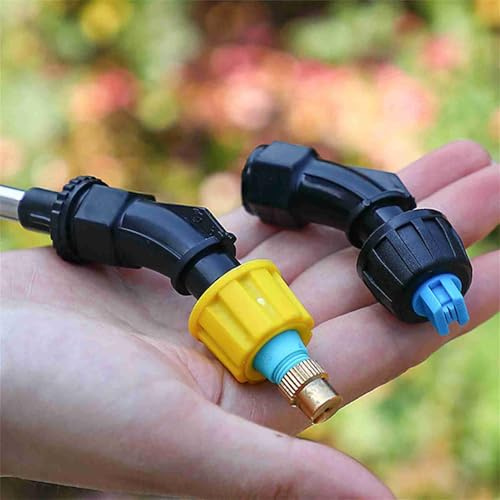 Fesjoy Aspersor de Hombro Recargable Automático de 5 L, Pulverizador Agua Mano para Plantas Jardín, Varilla Extensión Telescópica, Aspersor Multidireccional (verde, 3,7 V 2400 mAh) (Verde)