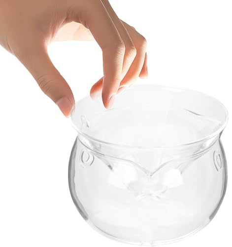 Healeved Glass Cocktail Bowl Set with Dry Ice Chamber Small Novelty Salad Bowl for Bar and Kitchen Decorative Household Dessert