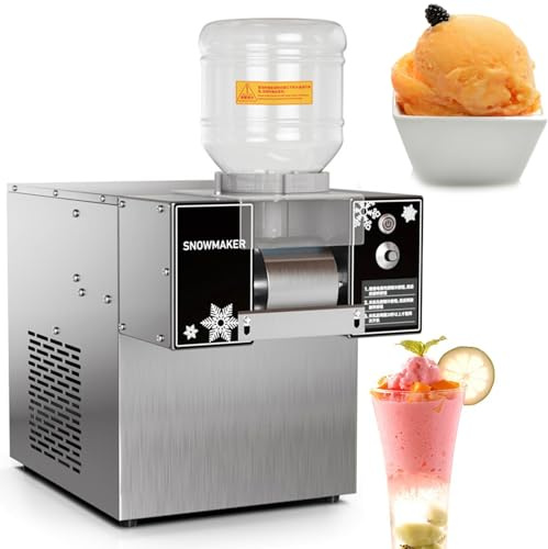 Ice Shaving Machine for Home, Snow Cone Maker and Ice Crusher, Continuous Ice Maker for Parties and Bars, High Capacity