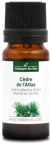 CEDRO DEL ATLAS - 10 mL - Aceite Esencial Orgánico - 100% Puro, Natural, Quimiotipado y Certificado Cosmos