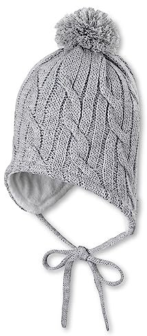 Sterntaler Unisex Baby Strickmütze Beanie Hat, silber mel., 47 EU