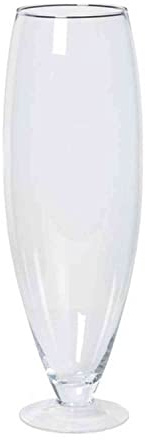 INNA-Glas Vaso da Pavimento Tina, Trasparente, 67cm, Ø17cm/Ø22cm