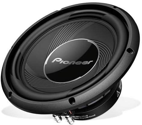 Pioneer TS-A25S4 Caisson de Basses pour Voiture 1200 W 25,4 cm A-Series Bobine vocale Unique 4 Ω