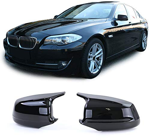 Austausch Sport Spiegelkappen Schwarz Glanz passend für BMW 5er F10 F11 10-13