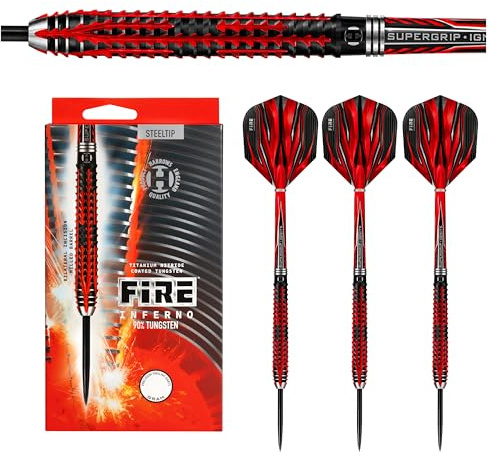 Harrows Fire Inferno 90% Tungsten Steel Tip Darts