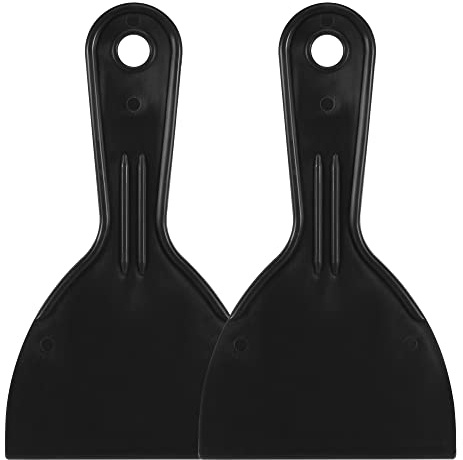 uxcell - Spatola in plastica ABS per muro a secco, 10,2 cm, per riparazione, spalmatore, rivestimento murale, colore: nero
