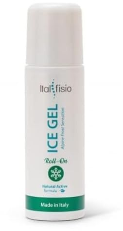 ICE GEL - Roll On - Eisgel mit Menthol, Beruhigendes Kühlgel für Beine - Kühlsalbe bei Muskelschmerzen, Gelenkschmerzen & Verstauchungen - Kühlgel für Füße, Drainage Gel 100 ml