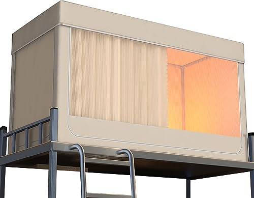 Leodun Bettzelt Twin – Sichtschutzzelt für Etagenbett, Tragbares Traumzelt, Atmungsaktiv Warm betthimmel für Innenbereich, Jungen und Mädchen Weihnachten Geburtstagsgeschenk,Blau,75L x 35W x 35H