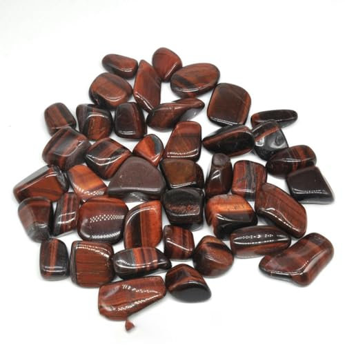 Natürliche Malachit-Trommelsteine, große Heilkristalle, Reiki, polierter echter Edelstein, Aquarium-Dekorationsmaterial für Schmuck, rotes Tigerauge, 1 Stück