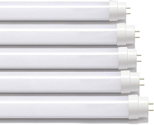 18W T8 4ft 120Cms LED Tube Light 1800Lm, 6000K Daylight Retrofit Easy Replacement for 4ft 1200mm Fluorescent tubelights with Starter for Indoor Home, Office, Garage 2 Year Warranty (Pack of 5)