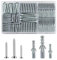 230 Stk Schrauben und Dübel Set (115 x Schlagdübel, 115 x Gipskarton Schrauben), Mauerwerksziegel Betonwand Selbstbohrende Schrauben und Gipskartondübel Ankerbolzen, M3,5/M4/M5/M6/M8