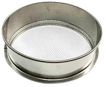 WLIHDB Garden Sieve Garden Home Stainless Steel Meaty Garden Compost Soil Stone Sieve Mesh Filtration Gardening Tool 20/30cm 8 Mesh Garden Riddle Mesh(20CM 3mm 8 mesh)