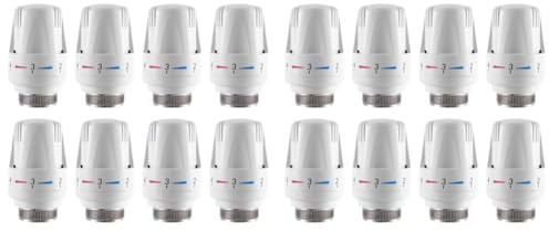 GREOHNMPAW 16Pcs Thermostatic Radiator Valve Thermostat Radiator Valve Replacement