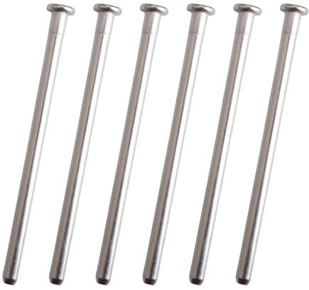 INCREWAY 6 perni per cerniere per porte residenziali, 10,2 cm, resistenti, in stile moderno, per sostituzione di sicurezza per porte interne, argentati