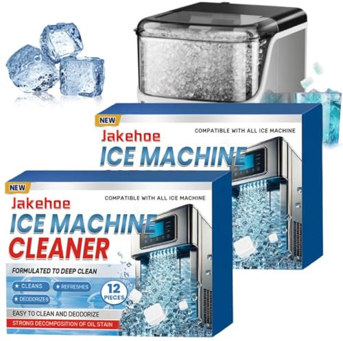 Lot de 12/24 détartrants pour machine à glace, élimine les odeurs et prolonge la durée de vie, pastilles de détartrage et de détartrage efficaces (24 pièces)