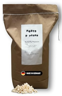 Butterfly-Popcornmais 5 kg aus Deutschland Direkt vom Landwirt Popcorn für Popcornmaschine Popcorn zum selber machen XXL Popvolumen